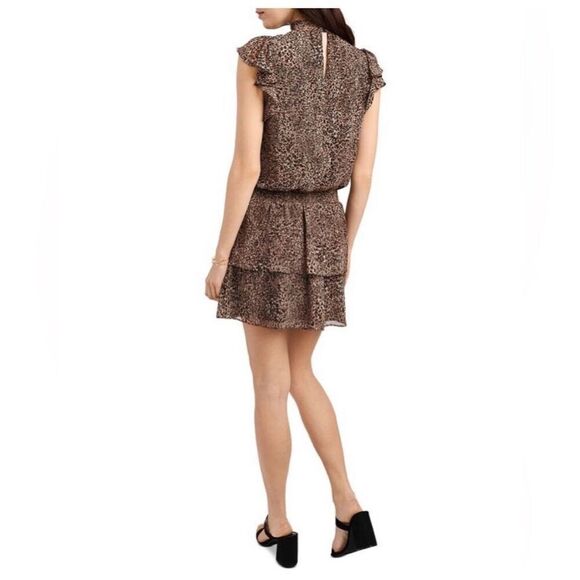 ✨1.STATE Mock Neck Flutter Mini Sz Large Dress✨ - Picture 4 of 8